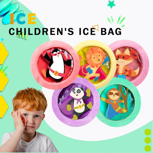 Kids Ice Pack, Hot or Cold Pack Gel Cooling Pad, Reusable for Injuries Medical Health,Swelling and Pain Relief, Tired Eyes, Child Injury, Headache...