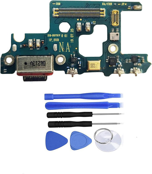 USB Charging Port Flex Cable Dock Connector Charger Dock Board Replacement for Samsung Galaxy Note 10 Plus N976U N976V N976N N976B+Toolkit (Only f...