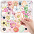 Water Bottle Stickers, Cute Flower Stickers for Laptop Tablet Phone Skateboard Travel Case, Waterproof Stickers for Adults Teens Kids (Flower Stic...