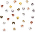 Hicarer 800 Pieces Crimp Bead Covers 3mm Multicolor Half Round Open Crimp Beads Covers for DIY Jewelry Makings Jump Rings...