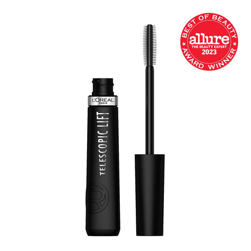 L’Oréal Paris Telescopic Lift Washable Mascara, Lengthening and Volumizing Eye Makeup, Lash Lift with Up to 36HR Wear, Black, 0.33 Fl Oz...
