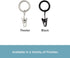 Kenney Petit Window Curtain Clip Rings, 14-Pack, Black...