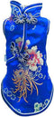 SEIS Pet Costume Tang Suit Dog Cheongsam Satin Clothes Chinese Style Clothing for Dogs Pet Skirt Puppy Cats Dress Dog Vest Tshirt (Blue, S)...