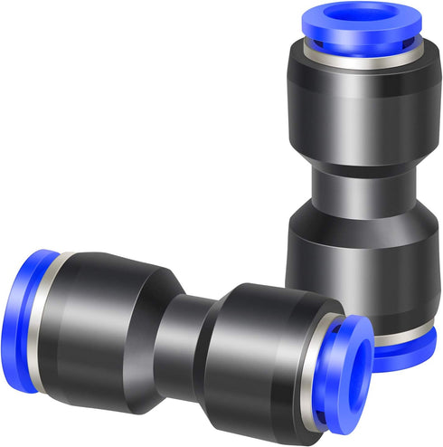 TAILONZ PNEUMATIC Straight Reducing 16mm Tube OD x 14mm Tube OD Tube OD Push to Connect Tube Fittings Push Lock PG16-14 (Pack of 2)...