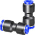 TAILONZ PNEUMATIC Straight Reducing 16mm Tube OD x 14mm Tube OD Tube OD Push to Connect Tube Fittings Push Lock PG16-14 (Pack of 2)...