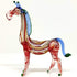 Giraffe Miniature Figurine - Hand Blown Glass Animal Sculpture - Tiny Collectible Art Gift for Wildlife Lovers Home Décor (3.5" Multi-Red)...