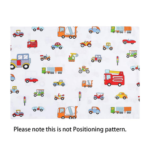 Kids Toddler Pillowcases 100% Cotton 14x19 2 Packs Fits Kid Toddler Bedding Pillow 14x19, 13x18 Small Pillow (Construction Vehicle Cars)...