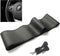 Leather Steering Wheel Cover, Stitch On Wrap, Breathable Anti-Slip Car Steering Wheel Protector for Max Diameter 15'', DIY Sewing with Needle Thre...