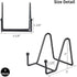 IBosins 5 Pack 3 Inch Small Plate Holder Display Stands, Mini Metal Black Frame Stand for Picture, Book, Photo Easel, Creation, Collectibles...
