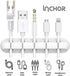 Cord/Cable Organizer White Cord Holder, Wire Organizer USB Cable Management Cord Keeper, 3 Packs Cable Clips for Car Home and Office (7, 5, 3 Slot...