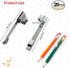 pencil Clips, pencil holder Silver Metal Clips Sliding Epoxy Pen golf pencil Clips Pocket Clips,Clip Shirt Study Holder Portable Hanging 2 Style (...