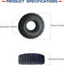 1.0 Tires Micro Soft Rubber Crawler Tires for 1/24 Axial SCX24 90081 AXI00002 Deadbolt, 4Pcs...