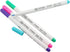 Disappearing Ink Fabric Marker Pen for Sewing Art Washable Art and Lettering 12PCS 6 Color Vanishing Air Erasable Pen...