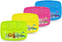 Toddler Plates With Dividers - Set of 4 Kids Dinner Plates with 4 - Compartment Brightly Colored Children Divided Tray Dishwasher Safe BPA Free Pl...