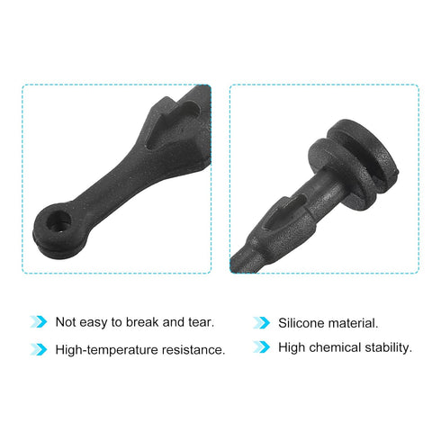 uxcell Case Fan Mount Screws Silicone Reducing Noise Vibration Mounting Pin Rivet, 9mm x 22.7mm for PC Chassis Cooling Fans 20 Pcs...