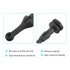uxcell Case Fan Mount Screws Silicone Reducing Noise Vibration Mounting Pin Rivet, 9mm x 22.7mm for PC Chassis Cooling Fans 20 Pcs...