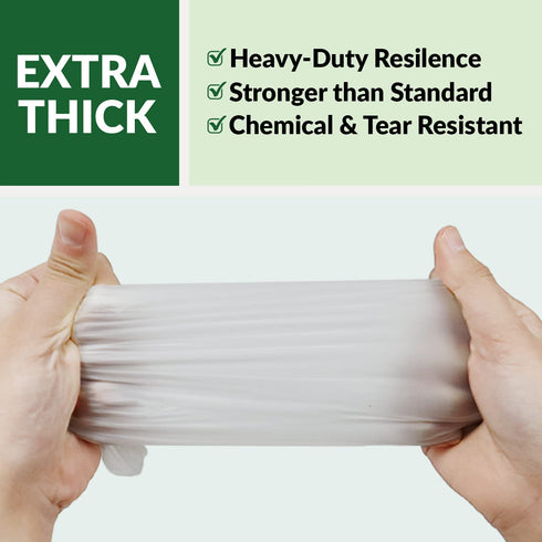 GORILLA SUPPLY Disposable Heavy Duty Vinyl Gloves Latex Free Powder Free, BPA Free Food Safe Grade Disposable Glove, Large L, 100 Count...