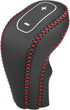 Gear Shift Knob Cover for Buick Encore 13-15 with Red Stitches Durable | Interior Transmission Shifter Boot Lever Cover Black Faux Leather 1 Pcs...