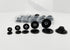 100Pcs Black Sewing Buttons,4-Hole Craft Buttons, 5 Sizes,with Compartment Storage Box, Suitable for Sewing,Suit coat shirt buttons?DIY Decoration...