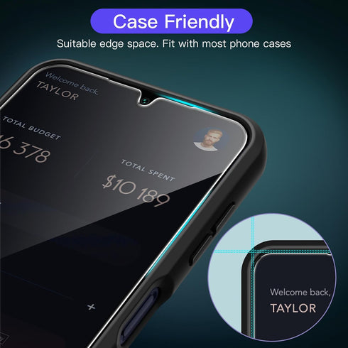 JETech Screen Protector for Samsung Galaxy A25 5G 6.5 Inch, 9H Tempered Glass Film, Anti-Scratch, HD Clear, 3-Pack......