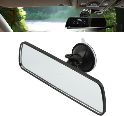 Car Rear View Mirror with Suction Cup, HD Rear View Mirror, Anti-Glare Mirrors, 360-Degree Adjustable, Reduce Blind Spots, Suitable for Car, Boat,...