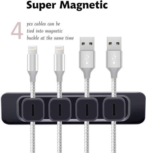 DRM Cable Clips Organizer Magnetic Cable Management Clips Cord Organizer Self Adhesive Sticky for All Wires, Desk Wall Desktop Cord Office Home US...