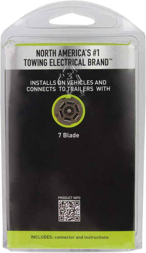 Hopkins Towing Solutions 48485 7 Pole RV Blade Vehicle Connector, Factory, 1 Count (Pack of 1)...