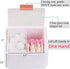Tecbeauty 2 Slot Cotton Swab Ball Qtip Holder Jar Plastic Container Dispenser Box with Hinged Lid for Bathroom Home Storage Organizer...