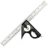 Nortools Combination Square Carpentry Tools with Metal-Body, Stainless Steel Blade Ruler, Accurate Woodworking Measure Square with Carpenter...