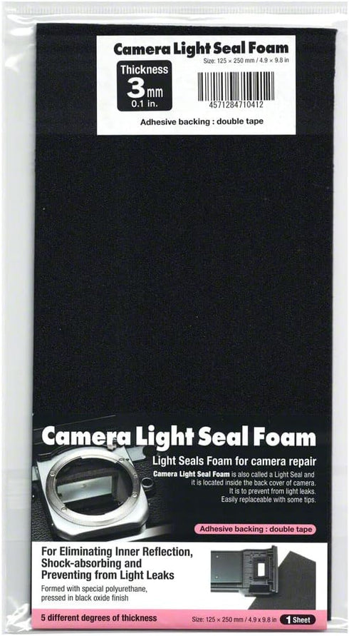 Camera Light Seal Foam 250 X 125 X 3.0mm(9.84 X 4.92 X 0.11 in)...