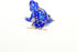 Handmade Mini 2" Glass Blue Frog Figurines Blown Glass Art/Miniature Animals/Collectible Figures Gift Ideas/Tiny Ornament Cool Stuff Decor N5...
