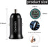 USB C Car Charger, 45W Dual Ports Fast Charge Car Charger Adapter, PD30W&QC3.0 Car Charger Compatible with iPhone 14 13 12 11 Pro Max, iPad Pro, S...