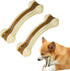 Dog Bones for Aggressive Chewers, 2 Pack Real Beef Flavor Dog Teething Toys for Medium/Small Breeds, Nylon Durable Dog Chew Toys...