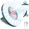 Camping Fans for Tents, Hiking Camping Gear Essentials, Battery Operated Fan for Camping, USB Rechargeable with Magnetic and Hook, ??-?? LED campi...