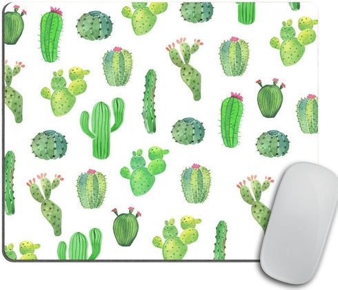 Cactus Mouse Pad Present Desk Decor Dorm Decor Office Decor Mousepad Office Supplies Green Cubicle Decor Cute Office Desk Accessories...