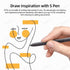 Tab S7 / S7+ S Pen Replacement for Samsung Galaxy Tab S7 / S7 Plus/ S7 FE Stylus Pen Tips/Nibs (Without Bluetooth) (Black)...