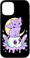 iPhone 13 Kawaii Pastel Goth Cute Creepy Witchy Cat and Skull Case...