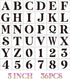 5 inch Letter Stencils for Painting On Wood,36pcs Stencils Letter Alphabet Number Stencil Templates for Wood Wall Signs Door Porch Fabric...