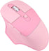 Ergonomic 2.4G & Bluetooth Dual Mode Wireless Mouse with PU Cover, Soundless Keys, Candy Colors, Compatible with Notebook, PC, Tablet, Smartphone ...