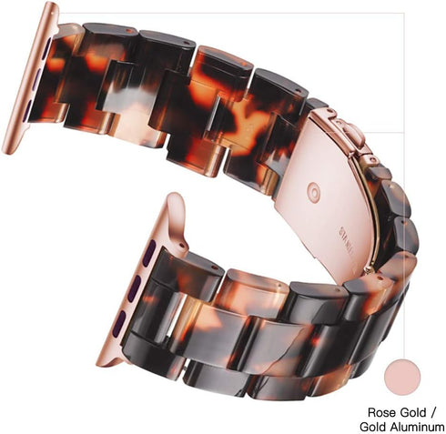 Light Apple Watch Band-Fashion Resin Apple Watch Series 9 8 band, iWacth Bands, Apple Watch Bands 40mm for Women, Compatible with Apple Watch Seri...