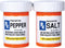 Pacific Giftware RX Pharmacy Presciption Bottles Ceramic Magnetic Salt and Pepper Shaker Set...