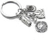 PHAETON 20PCS Fire Extinguisher Hat Keychain Fire Fighter Gift Firefighter Keychain Safety Helmet Pendant Keychain Car Ornament Keychain Pendant F...