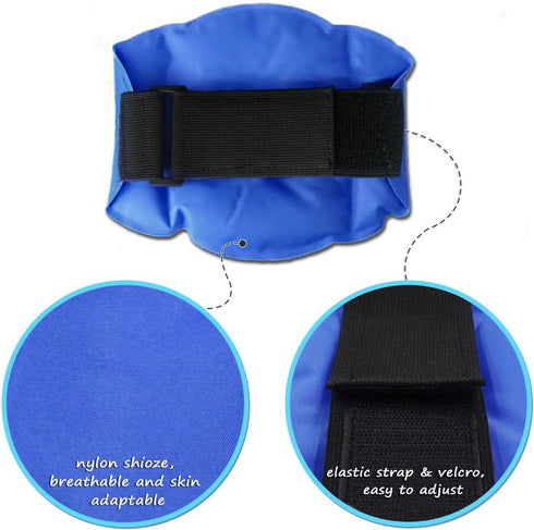 Knee Ice Pack for Injuries, Reusable Knee Cold Gel Pack Wrap Around Knee Cold Hot Compress for Knee Replacement Surgery Recovery, Bursitis Arthrit...