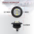 (Pack of 20) TMH 3/4 Inch Mount White LED Clearance Bullet Marker lights, Side LED marker lights for trailer Truck RV Car Bus Van...