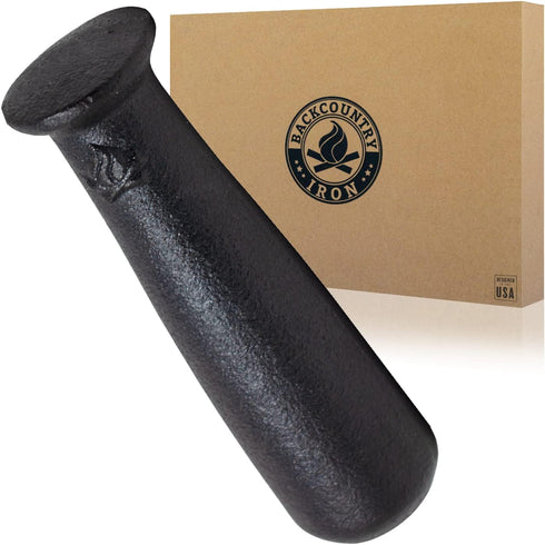 Backcountry Iron 6.25 Inch Heavy Cast Iron Pestle for Grinding and Pulverizing...