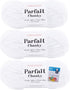 Premier Yarns Parfait Chunky - 3.5 Oz - #6 Super Bulky Weight - 3 Pack Bundle with Bella's Crafts Stitch Markers (White)...