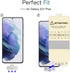MP-MALL 4 Pack 2 Pack Flexible TPU Film Screen Protector and 2 Pack Camera Lens Protector Designed for Samsung Galaxy S21 Plus 5G 6.7-inch, Suppor...