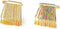 Golden Color and Multicolored Stones Safety pin Set of 24...