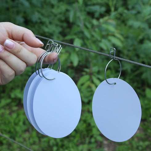 Electric Fence Alert Markers, High Visibility Reflector Stop Wildlife Crashing Farm Fencing with Strong Metal Clips Don’t Slide or Fall Off Stay o...