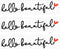 3pcs Hello Beautiful Rear View Mirror Decals, Rearview Mirror Stickers with Heart Positive Affirmation Car Mirror Stickers for Vanity Water Bottle...